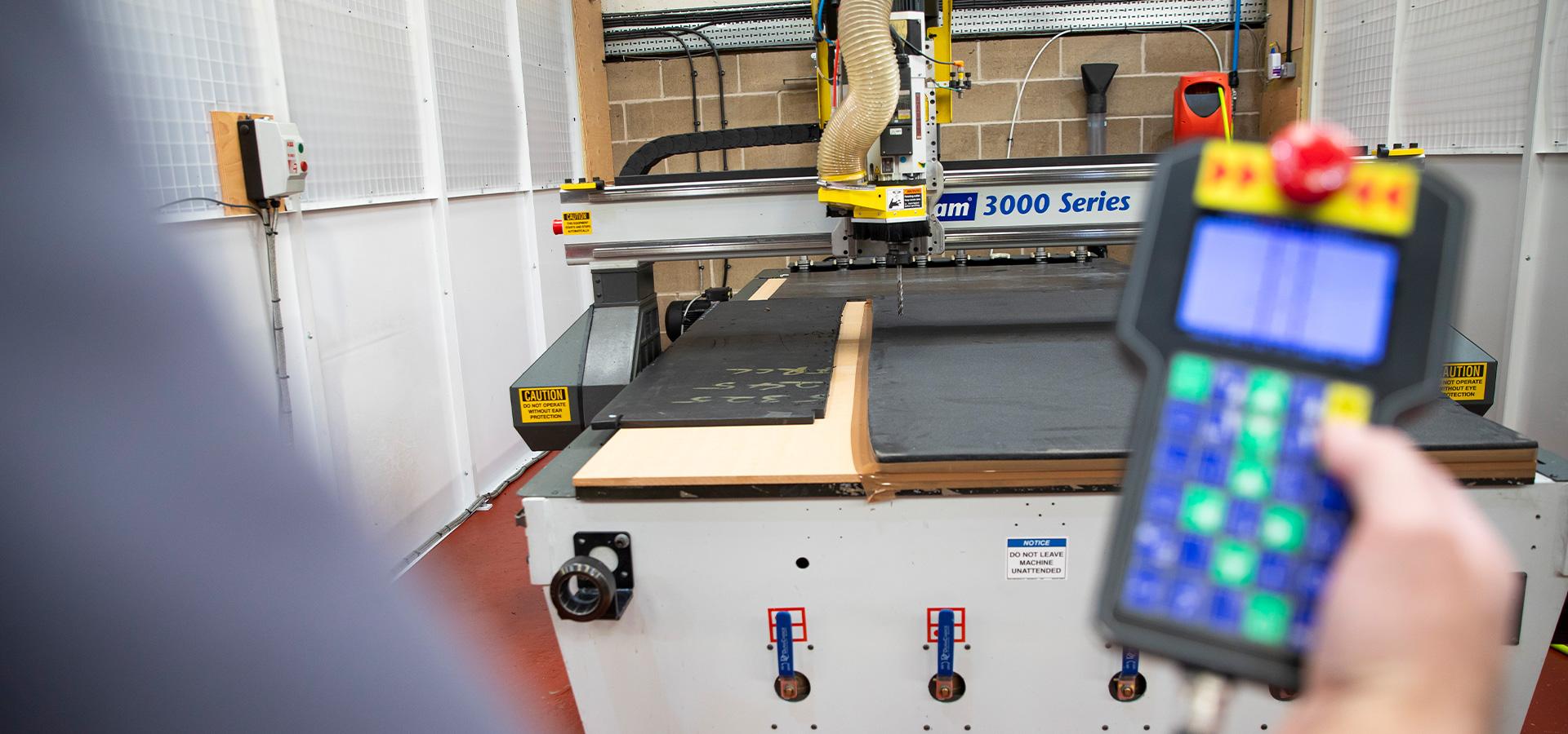 Portsmouth Aviation Dereham CNC routing machine cutting foam